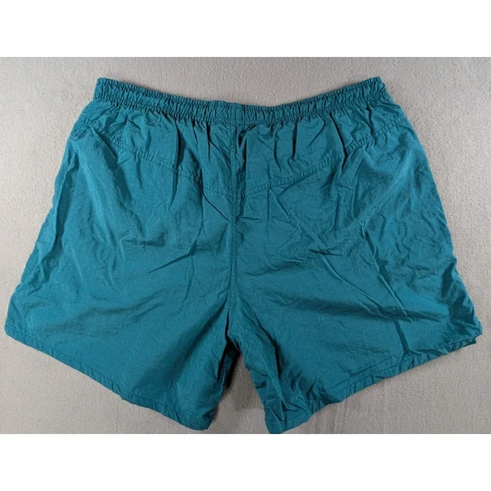 Speedo Mens Vintage‎ 90s Retro Swim Trunks Shorts Large Teal Green